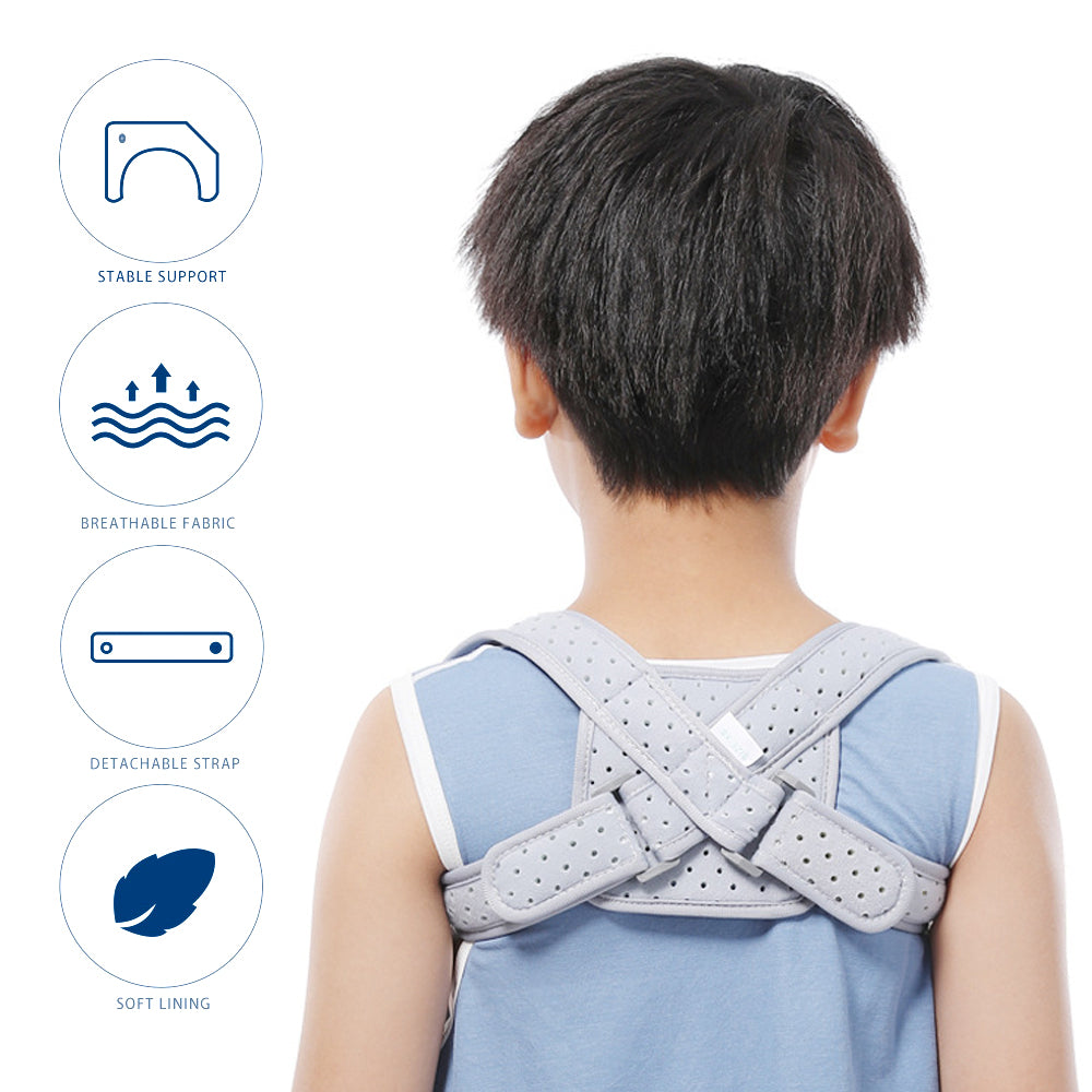 Correcteur de Posture BERBAS Enfant – Soutien Dorsal & Redresse-Dos | مصحّح وضعية الظهر للأطفال – دعم للظهر وتقويم القامة