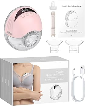 Tire-Lait Électrique Wearable MY-375 – Ultra-Léger & Silencieux | شفاط حليب كهربائي قابل للارتداء – خفيف جدًا وهادئ